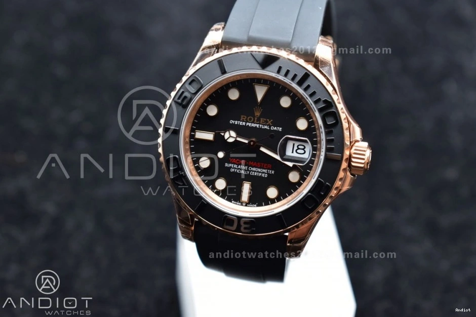 126655 Ceramic Edition Rubber VS3235 Oysterflex on Strap Bezel Yacht-Master Black Best VSF 1:1 0318